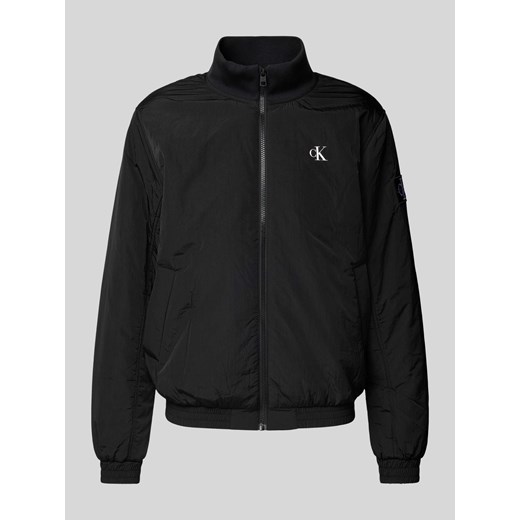 Kurtka z nadrukiem z logo model ‘PADDED HARRINGTON’ ze sklepu Peek&Cloppenburg  w kategorii Kurtki męskie - zdjęcie 175817537