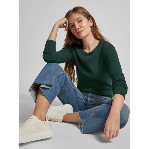 Sweter z dzianiny z okrągłym dekoltem model ‘COMFY’ Vila M Peek&Cloppenburg 