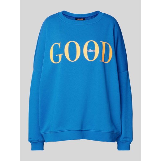 Bluza o kroju oversized z nadrukiem z napisem model ‘Good Vibes’ ze sklepu Peek&Cloppenburg  w kategorii Bluzy damskie - zdjęcie 175817758