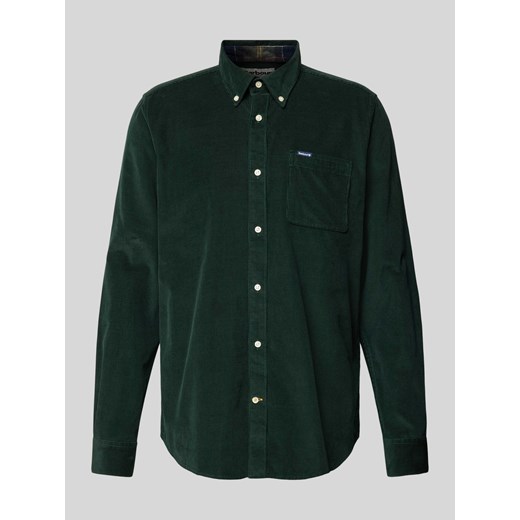 Koszula sztruksowa o kroju tailored fit z kieszenią na piersi model 'Ramsey' ze sklepu Peek&Cloppenburg  w kategorii Koszule męskie - zdjęcie 175818128