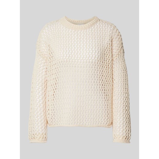 Sweter z dzianiny z okrągłym dekoltem model ‘JUDEY’ ze sklepu Peek&Cloppenburg  w kategorii Swetry damskie - zdjęcie 175818158