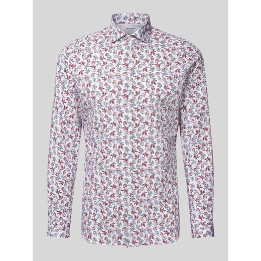 Koszula biznesowa o kroju slim fit z kołnierzykiem typu kent ze sklepu Peek&Cloppenburg  w kategorii Koszule męskie - zdjęcie 175818275