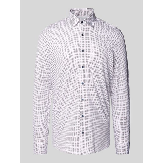Koszula biznesowa o kroju slim fit z kołnierzykiem typu kent model ‘New York’ ze sklepu Peek&Cloppenburg  w kategorii Koszule męskie - zdjęcie 175818557