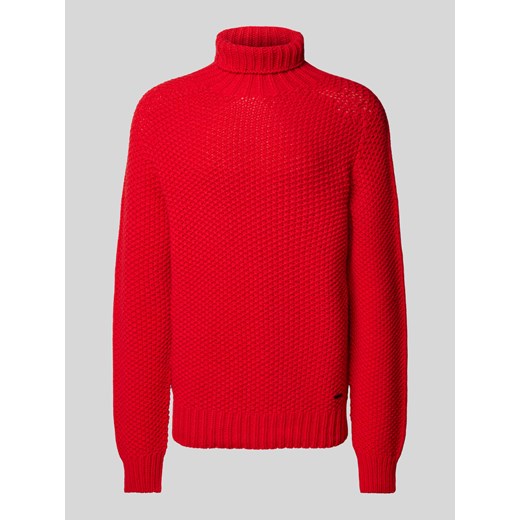 Sweter z dzianiny z golfem model ‘FINAR’ ze sklepu Peek&Cloppenburg  w kategorii Swetry męskie - zdjęcie 175818719
