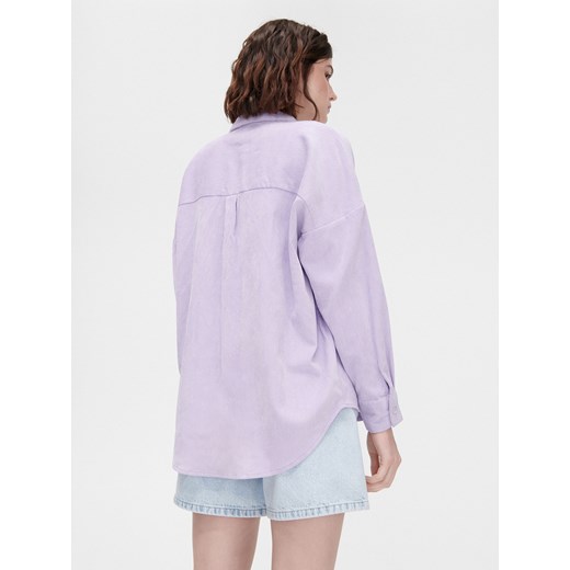 Cropp - Fioletowa koszula oversize - fioletowy Cropp S okazja Cropp