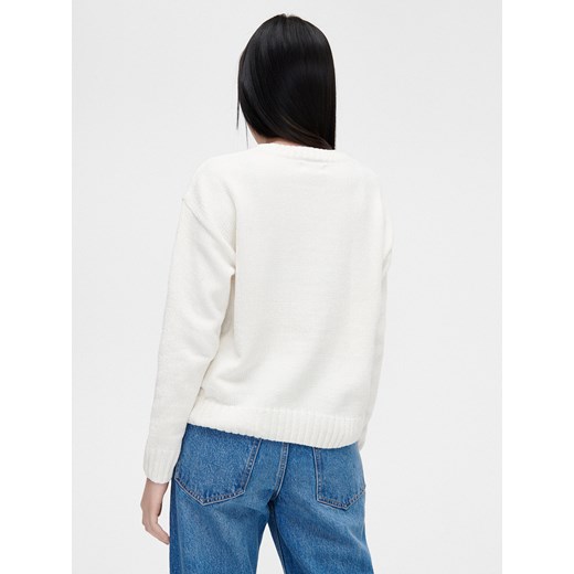Cropp - Sweter basic - kremowy Cropp XS wyprzedaż Cropp
