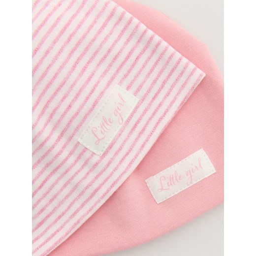 Czapka dziecięca Reserved różowa z elastanu 
