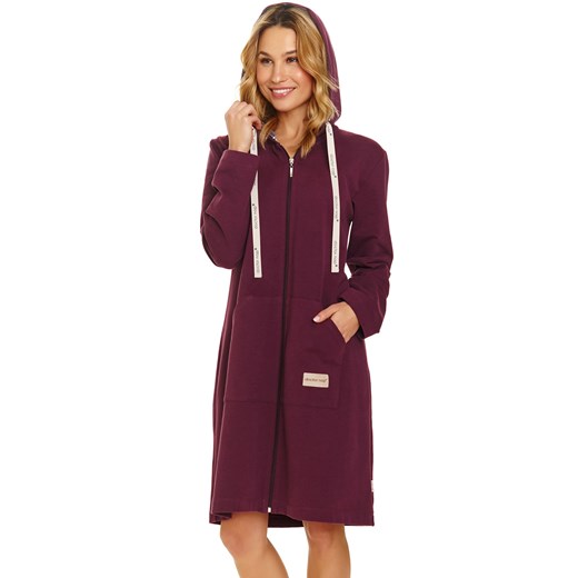 Szlafrok Doctor Nap SMZ.7107 burgundy Doctor Nap 2XL kontri.pl