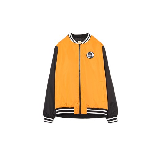 Cropp - Kurtka bomberka DragonBall - pomarańczowy Cropp XS okazyjna cena Cropp