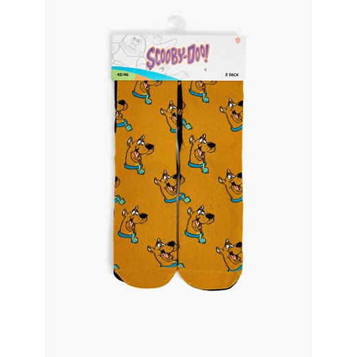 Cropp - 2 pack skarpet Scooby Doo - brązowy Cropp 43-46 okazyjna cena Cropp