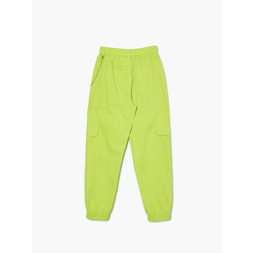 Cropp - Żółte spodnie jogger z kieszeniami cargo - zielony Cropp 42 wyprzedaż Cropp