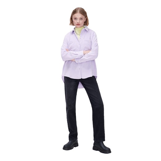 Cropp - Liliowa koszula sztruksowa - fioletowy Cropp S okazja Cropp
