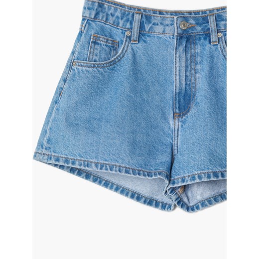 Cropp - Jeansowe szorty z wysokim stanem - niebieski Cropp 38 okazyjna cena Cropp