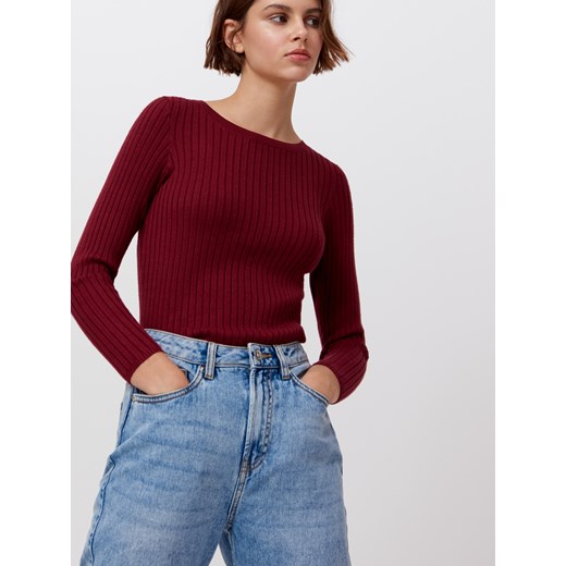 Cropp - Błękitne jeansy mom - niebieski Cropp 34 okazja Cropp