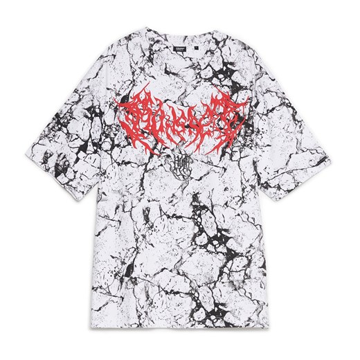 Cropp - Koszulka z printem all over - biały Cropp L okazja Cropp