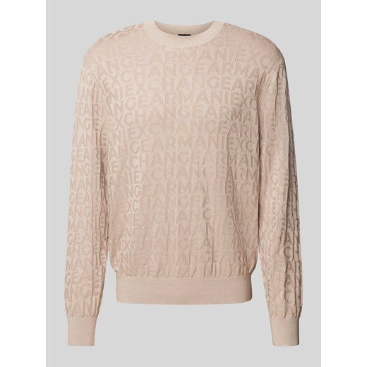 Sweter z dzianiny z prążkowanymi wykończeniami ze sklepu Peek&Cloppenburg  w kategorii Swetry męskie - zdjęcie 175850655