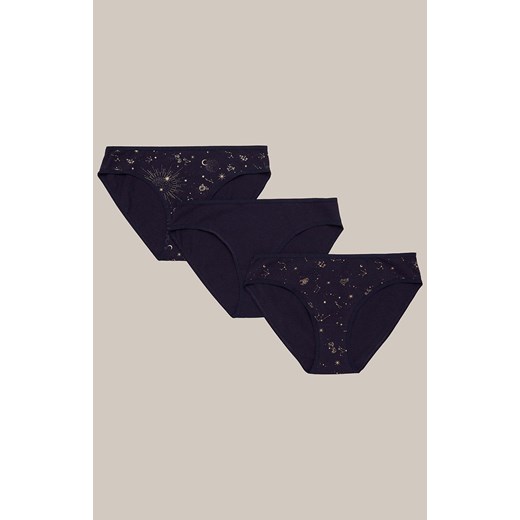 Esotiq 3-pack bawełniane figi damskie Mia-Mia 42267-K001, Kolor czarny-wzór, Rozmiar L, Esotiq ze sklepu Primodo w kategorii Majtki damskie - zdjęcie 175851688