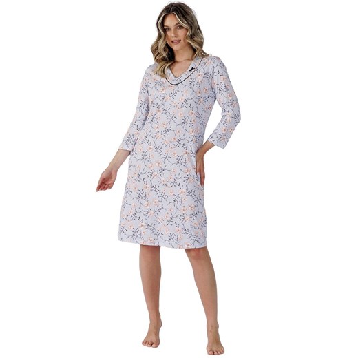 Damska koszula nocna Felip 1512, Kolor błękitny-wzór, Rozmiar M, Leveza ze sklepu Intymna w kategorii Koszule nocne - zdjęcie 175852835
