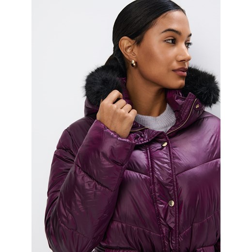 Kurtka damska Mohito na jesień długa z kapturem casual 