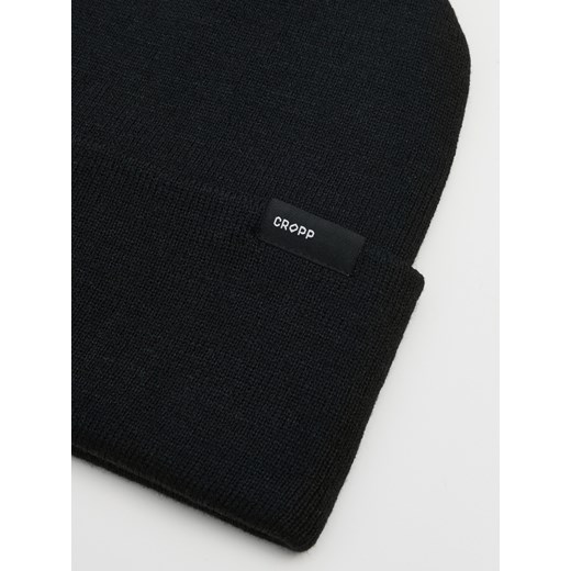 Cropp - Czarna czapka beanie - czarny Cropp Uniwersalny Cropp