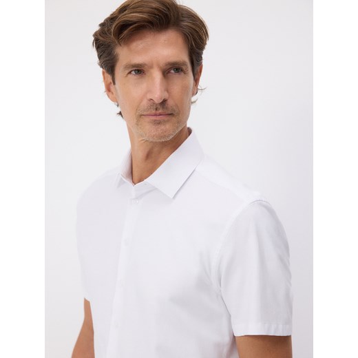 Reserved - Koszula regular fit z bawełną - biały Reserved M wyprzedaż Reserved