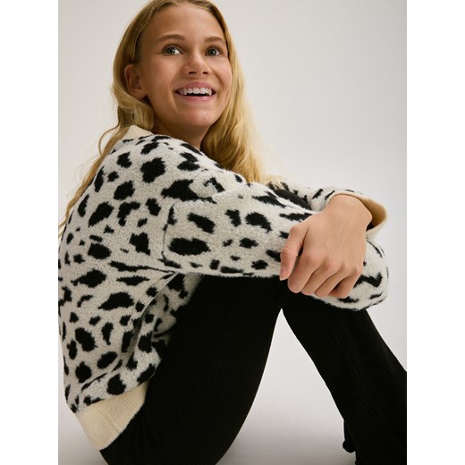 Reserved - Sweter w zwierzęcy wzór - wielobarwny Reserved 116 (5-6 lat) Reserved