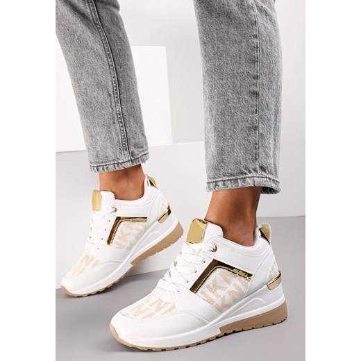 Białe Sneakersy Moniera ze sklepu renee.pl w kategorii Buty sportowe damskie - zdjęcie 175863447