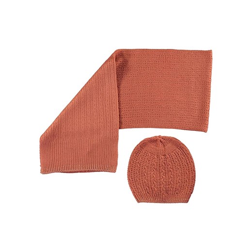 Like Flo 2-częściowy zestaw zimowy &quot;Like Flo Flo&quot; w kolorze pomarańczowym ze sklepu Limango Polska w kategorii Szaliki dziecięce - zdjęcie 175875189