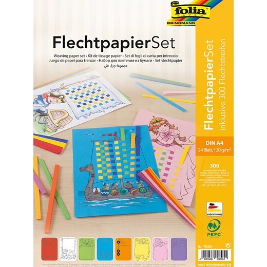 Folia Papier-plecionka (24 szt.) ze wzorem - A4 Folia onesize Limango Polska wyprzedaż