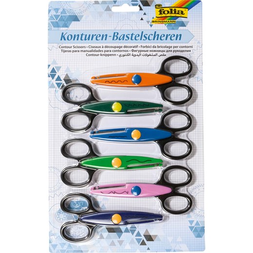 folia PAPER Nożyczki (6 szt.) w różnych kolorach do konturów ze sklepu Limango Polska w kategorii Zabawki - zdjęcie 175875605