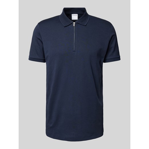 Koszulka polo z krótkim zamkiem błyskawicznym model ‘FAVE’ ze sklepu Peek&Cloppenburg  w kategorii T-shirty męskie - zdjęcie 175878638