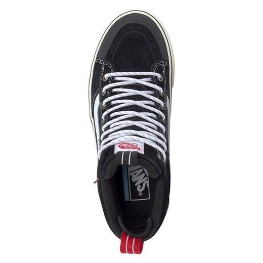 Trampki damskie Vans sk9 czarne sznurowane płaskie sportowe z tkaniny