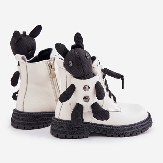 Buty zimowe dziecięce Vinceza ze skóry