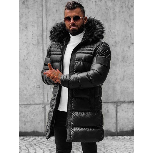 Kurtka męska zimowa czarna OZONEE O/M801 Ozonee L wyprzedaż ozonee.pl