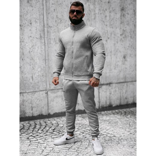 Komplet dresowy męski szary OZONEE JS/68C10385/2Z Ozonee XXL ozonee.pl