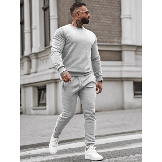 Komplet dresowy męski szary OZONEE JS/68C10380/2Z Ozonee XXL ozonee.pl