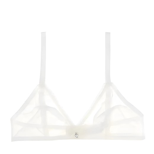 Biustonosz transparentny bralette - Biały / S ze sklepu Valetta.pl w kategorii Biustonosze - zdjęcie 175899698