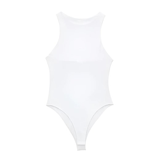 Klasyczne body z odkrytymi plecami - Biały / S ze sklepu Valetta.pl w kategorii Body damskie - zdjęcie 175899828