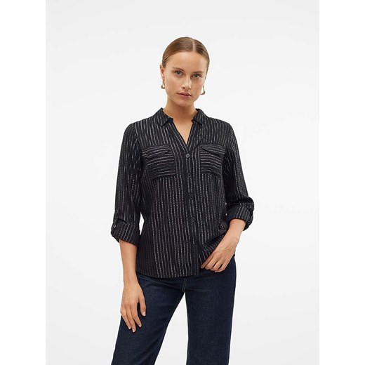 Vero Moda Bluzka w kolorze srebrno-czarnym ze sklepu Limango Polska w kategorii Koszule damskie - zdjęcie 175910517