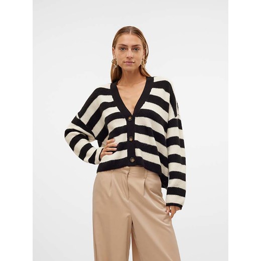 Vero Moda Kardigan w kolorze czarno-kremowym ze sklepu Limango Polska w kategorii Swetry damskie - zdjęcie 175910528