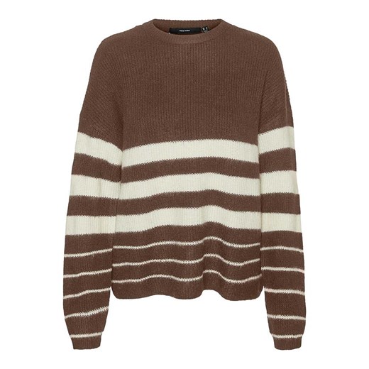 Vero Moda Sweter w kolorze brązowo-kremowym ze sklepu Limango Polska w kategorii Swetry damskie - zdjęcie 175910566