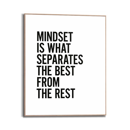 Orangewallz Druk artystyczny &quot;Mindset&quot; w ramce - 40 x 50 cm ze sklepu Limango Polska w kategorii Obrazy - zdjęcie 175916188