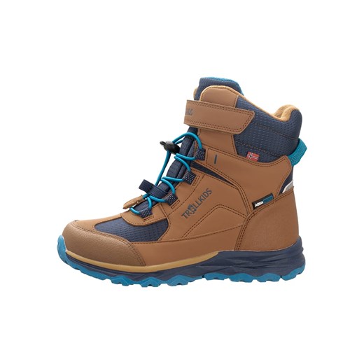 Trollkids Botki zimowe "Hafjell" w kolorze jasnobrązowym Trollkids 34 okazyjna cena Limango Polska