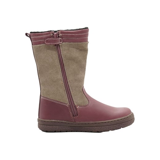 Buty zimowe dziecięce czerwone kozaki 