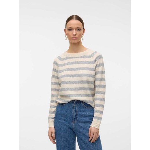 Vero Moda Sweter w kolorze kremowo-szarym ze sklepu Limango Polska w kategorii Swetry damskie - zdjęcie 175917298