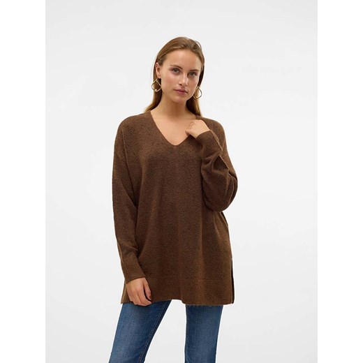 Vero Moda Sweter w kolorze brązowym ze sklepu Limango Polska w kategorii Swetry damskie - zdjęcie 175917778