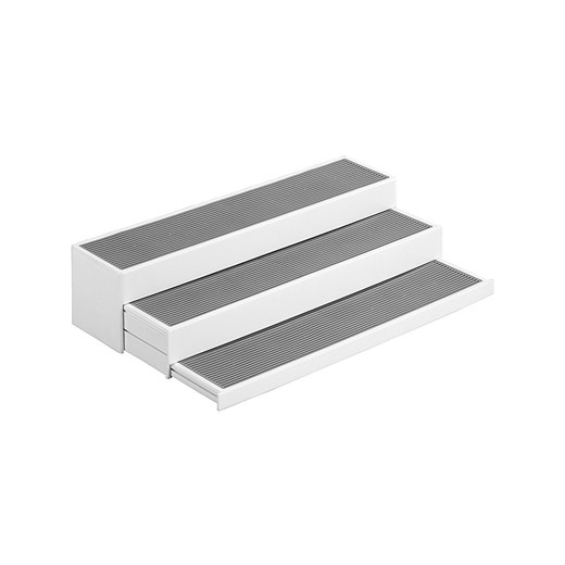 Wenko Regał kuchenny &quot;Steps&quot; w kolorze biało-szarym - 37 x 8,5 cm ze sklepu Limango Polska w kategorii Regały i witryny - zdjęcie 175917987