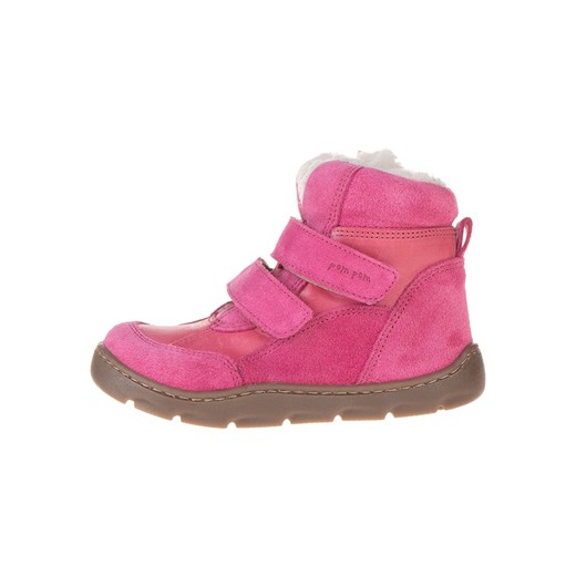 POM POM Skórzane buty w kolorze różowym do chodzenia na boso ze sklepu Limango Polska w kategorii Buty zimowe dziecięce - zdjęcie 175922838