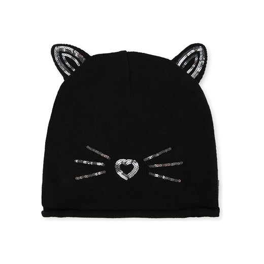 Karl Lagerfeld Kids Czapka w kolorze czarnym ze sklepu Limango Polska w kategorii Czapki dziecięce - zdjęcie 175922848