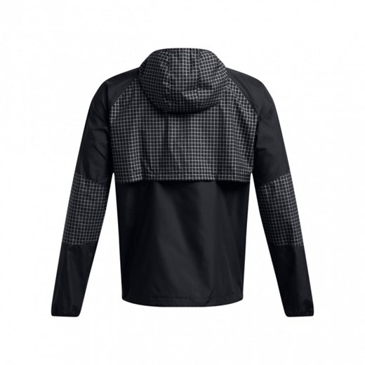 Męska kurtka do biegania Under Armour UA Launch Elite Cw Jacket - czarna ze sklepu Sportstylestory.com w kategorii Kurtki męskie - zdjęcie 175923176